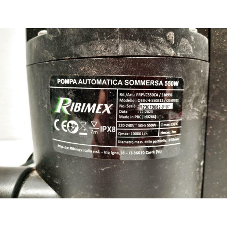Pompa zatapialna Ribimex 550 W 10 000 l/h - czarna