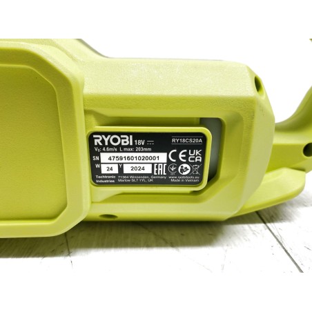 Akumulatorowa pilarka łańcuchowa Ryobi ONE+ RY18CS20A-125 20cm