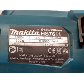 Pilarka tarczowa Makita HS7611J/1, 110 V, 190 mm + walizka 
