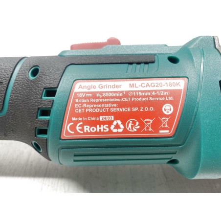 Akumulatorowa szlifierka kątowa HYCHIKA ML-CAG20-180K 115mm 18V 4,0 Ah 