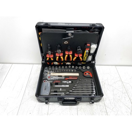 Skrzynka z narzędziami dla elektryka KS Tools 911.0628 1/4+1/2 ,128-szt