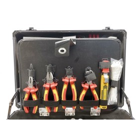 Skrzynka z narzędziami dla elektryka KS Tools 911.0628 1/4+1/2 ,128-szt