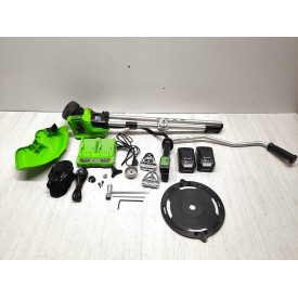 Akumulatorowa podkaszarka Greenworks 2w1 GD24X2BCB ładowarka +2x akumulator