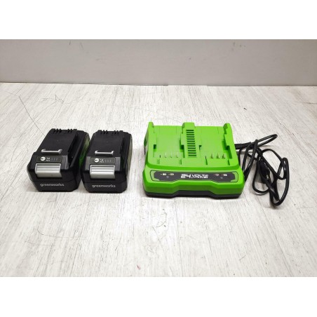 Akumulatorowa podkaszarka Greenworks 2w1 GD24X2BCB ładowarka +2x akumulator