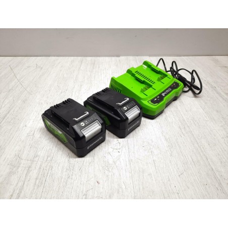 Akumulatorowa podkaszarka Greenworks 2w1 GD24X2BCB ładowarka +2x akumulator