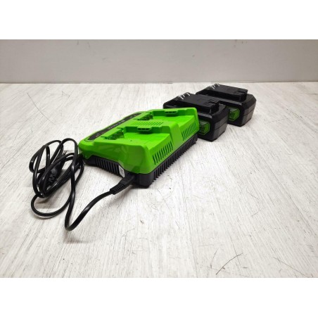 Akumulatorowa podkaszarka Greenworks 2w1 GD24X2BCB ładowarka +2x akumulator