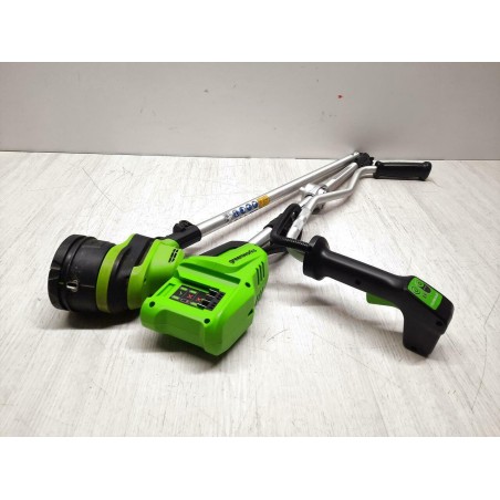 Akumulatorowa podkaszarka Greenworks 2w1 GD24X2BCB ładowarka +2x akumulator