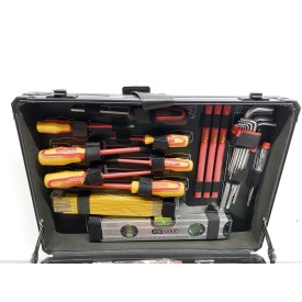 Skrzynka z narzędziami dla elektryka KS Tools 911.0628 1/4+1/2 ,128-szt