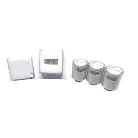 Zestaw bezprzewodowy termostat+3x głowice+mostek Netatmo NBU-NTH-NAV-EU