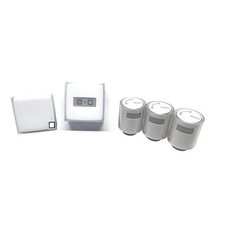 Zestaw bezprzewodowy termostat+3x głowice+mostek Netatmo NBU-NTH-NAV-EU