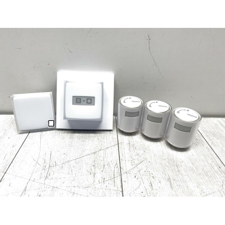 Zestaw bezprzewodowy termostat+3x głowice+mostek Netatmo NBU-NTH-NAV-EU