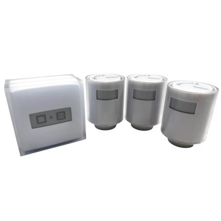 Zestaw bezprzewodowy termostat+3x głowice+mostek Netatmo NBU-NTH-NAV-EU