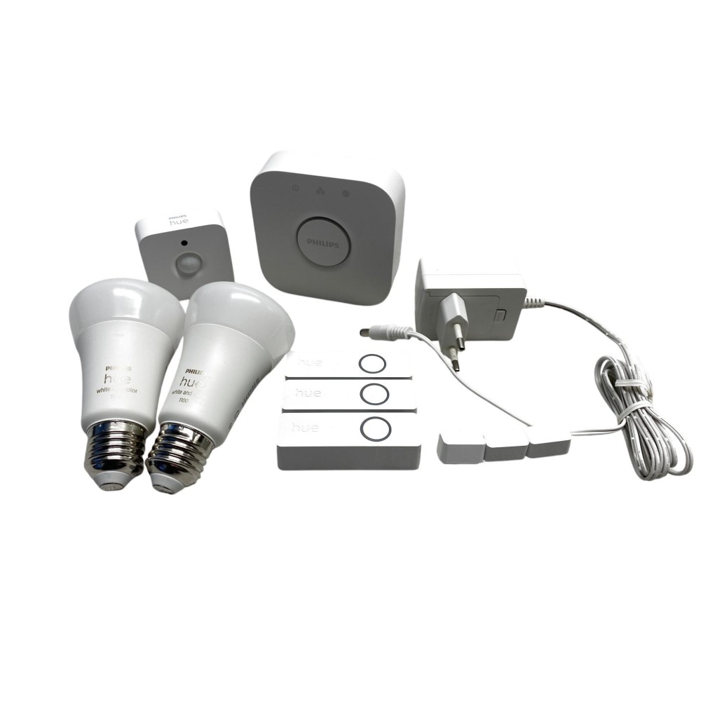 Zestaw startowy PHILIPS HUE 9W E27 + mostek Hue